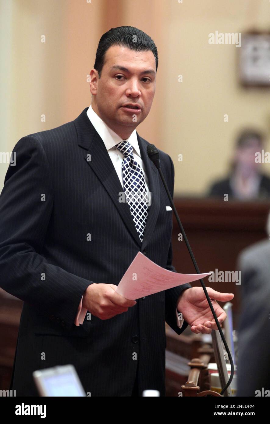 State Sen. Alex Padilla, DLos Angeles, urged passage of his measure