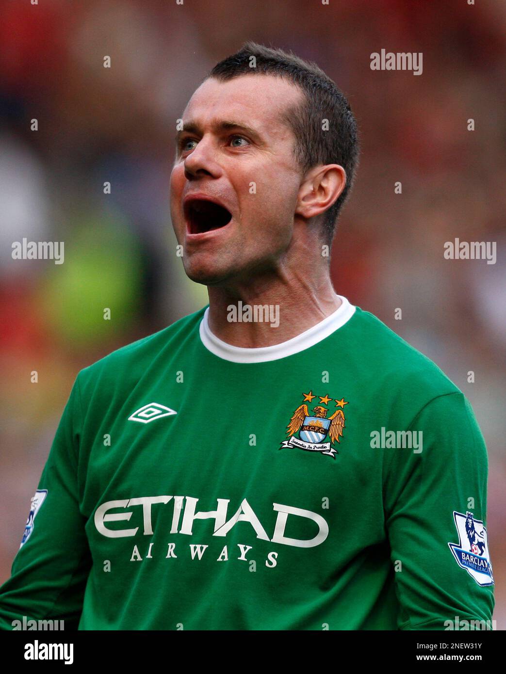 Manchester City's goalkeeper Shay Given is seen during his team's
