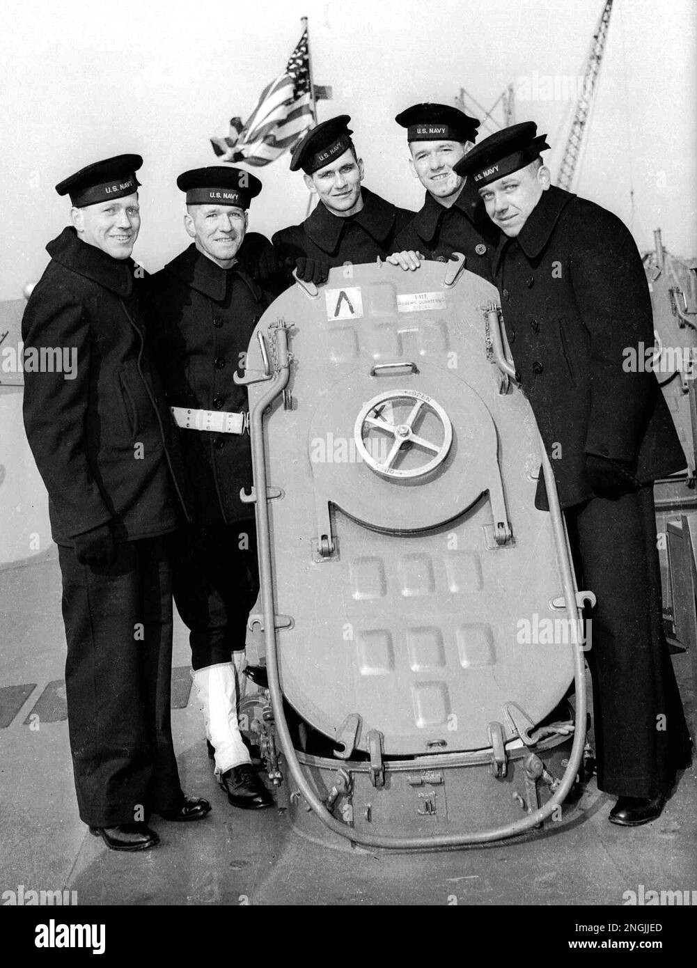The five Sullivan brothers (from left to right) Joseph, Francis, Albert