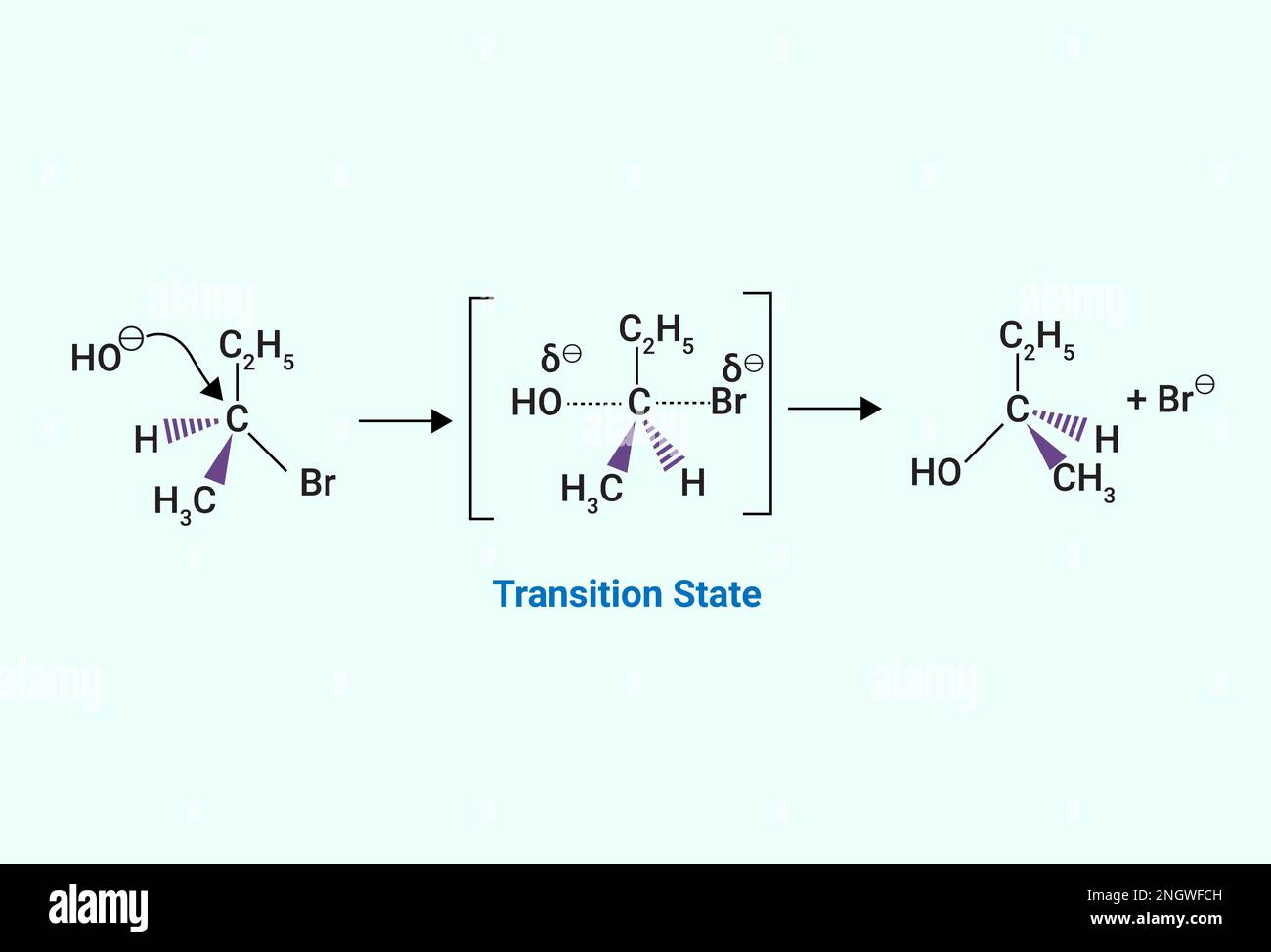 Estructura química del estado de transición Imagen Vector de stock Alamy