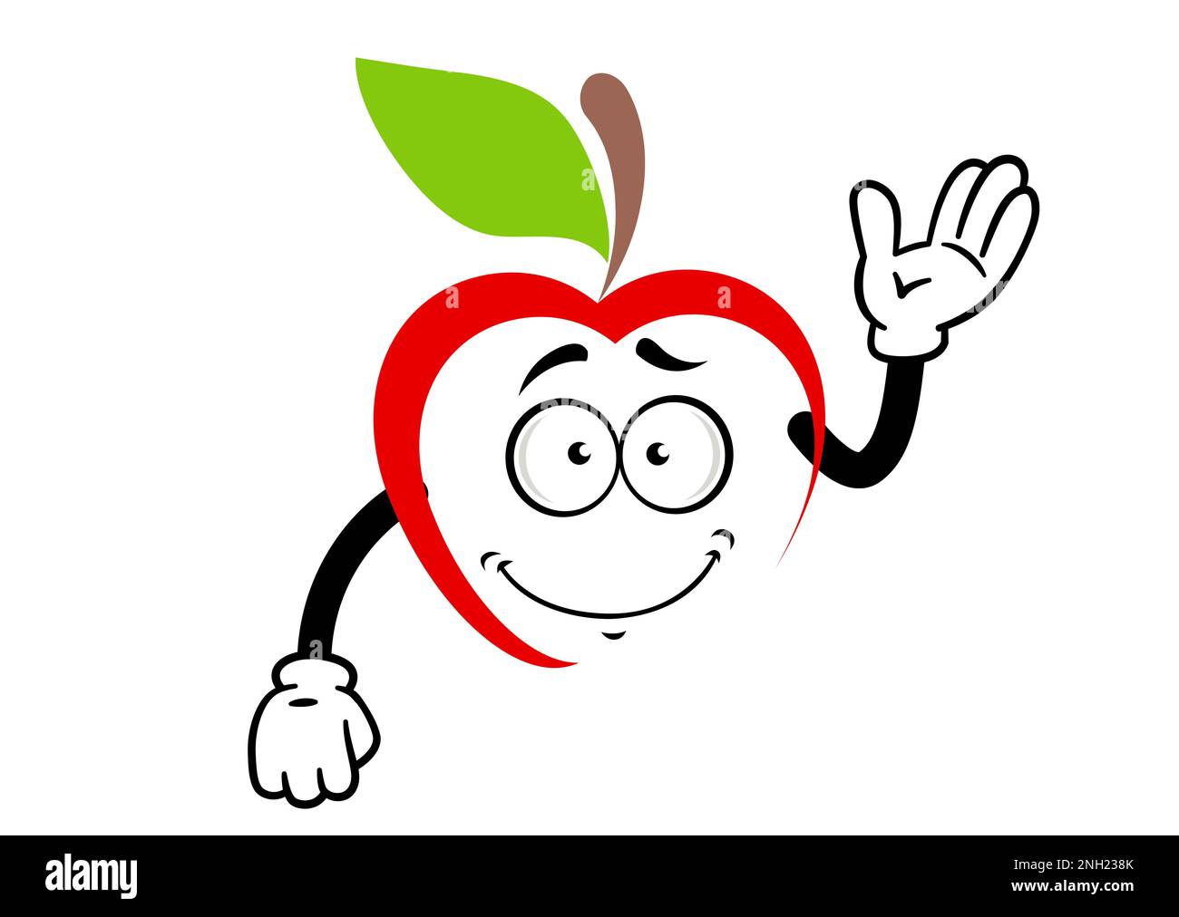 Dibujos animados de hojas de fruta de manzana fotografías e imágenes de  alta resolución - Alamy