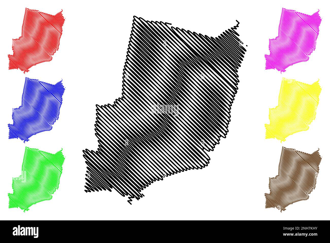 Mapa del municipio de Zitlala (Estado Libre y Soberano de Guerrero