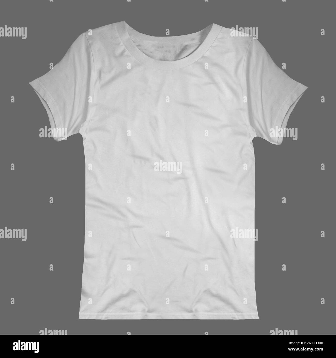 Camiseta Blanca Simulada, Vista Frontal Y Trasera, Modelo Macho Vestir ...