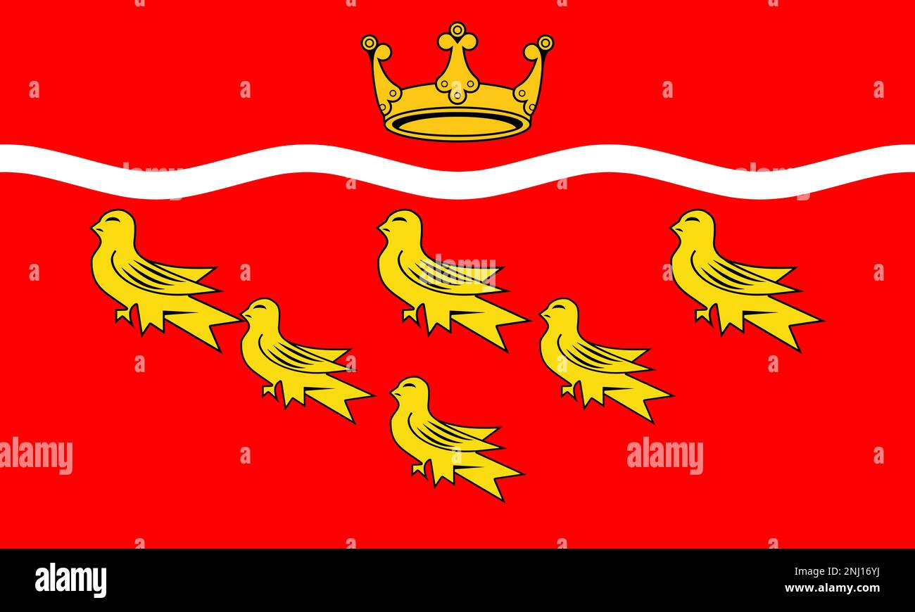 Bandera del condado de East Sussex Foto de stock