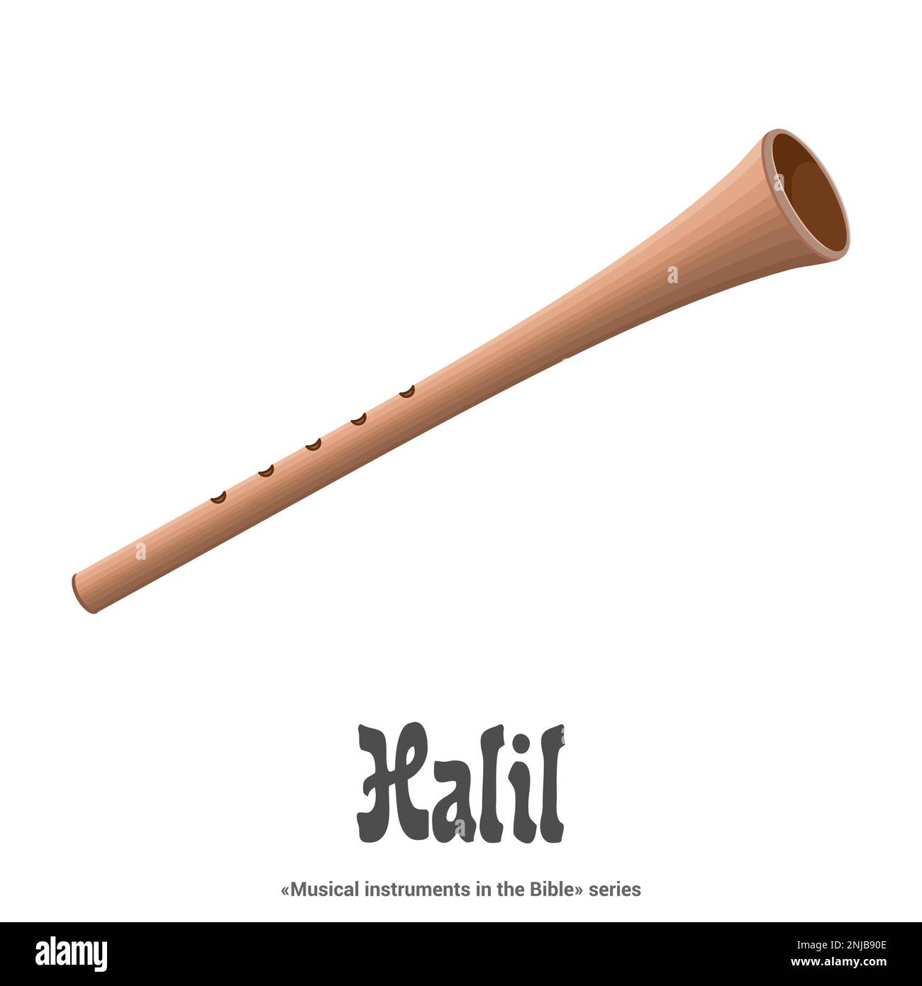 Instrumentos Musicales en la Serie Bíblica. HALIL Un antiguo