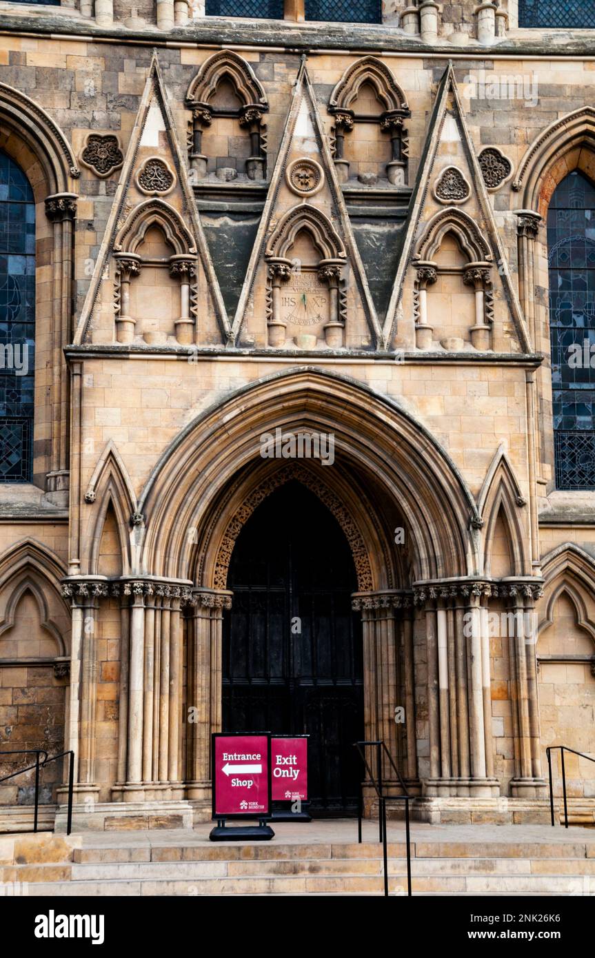 Catedral gótica inglesa de York. Foto de stock