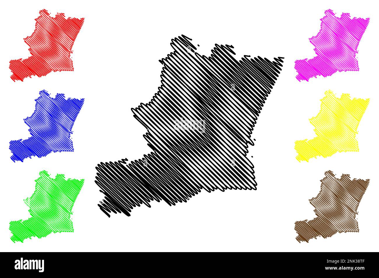 Mapa del municipio de Camargo (Estado Libre y Soberano de Chihuahua