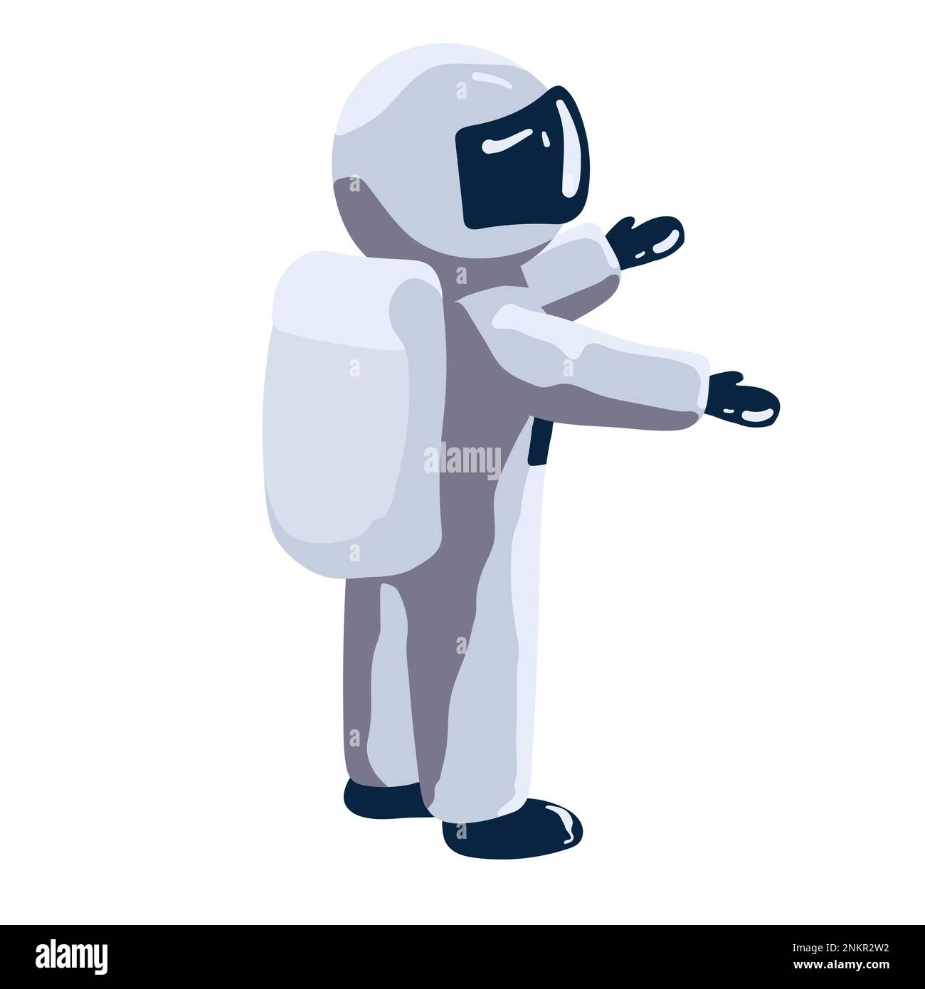 Ilustración de diseño de vector de casco de astronauta aislado