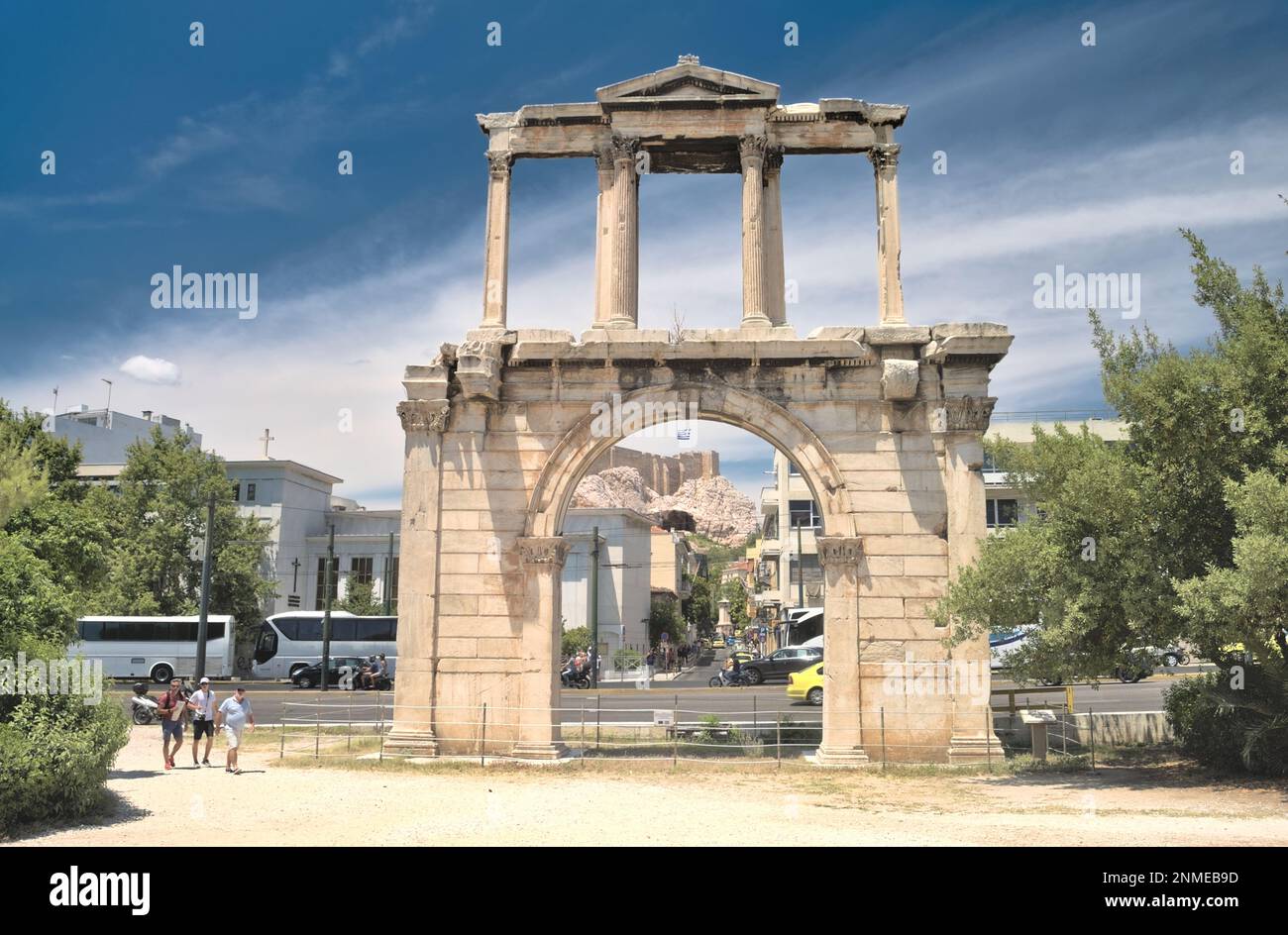Puerta de Adriano - Atenas, Grecia Fotografía de stock - Alamy