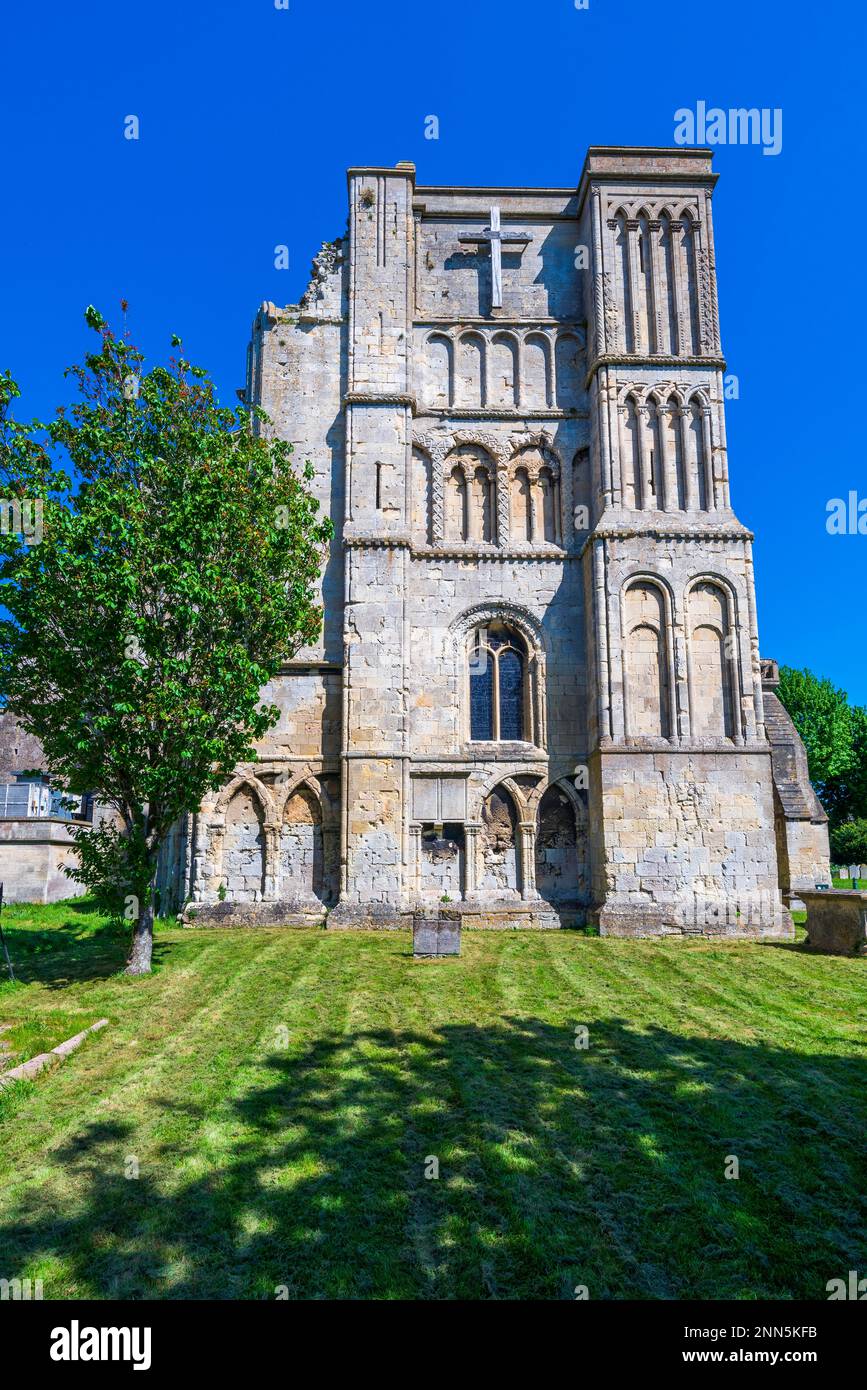 Malmesbury Abbey, Cotswolds, Gloucestershire, Inglaterra, Reino Unido, Europa Foto de stock
