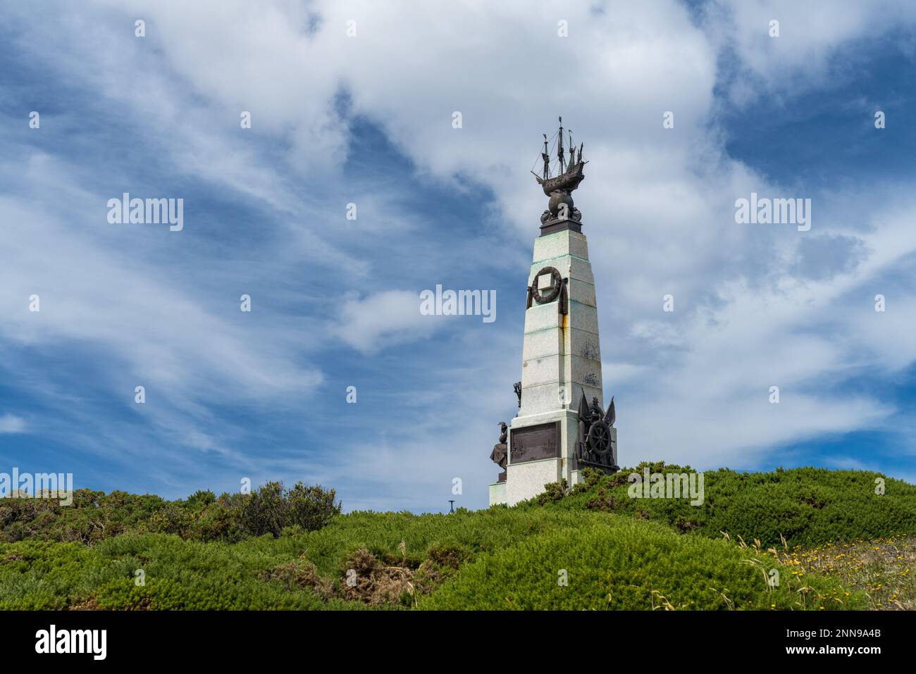 Monumento a la Batalla de las Islas Malvinas en 1914 Gran Guerra en
