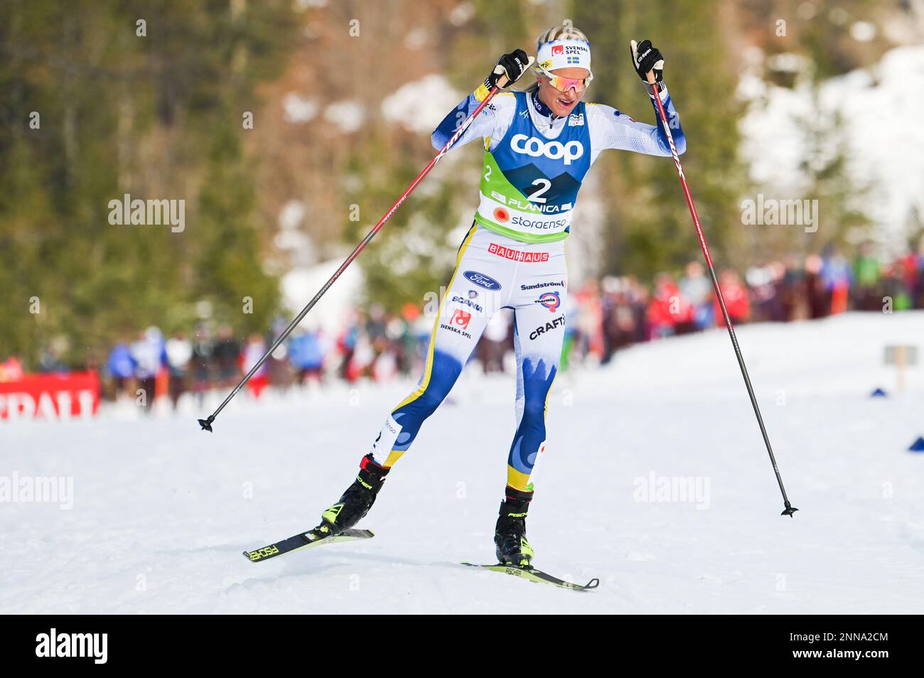 La sueca Frieda Karlsson, en camino a terminar en segundo lugar en el