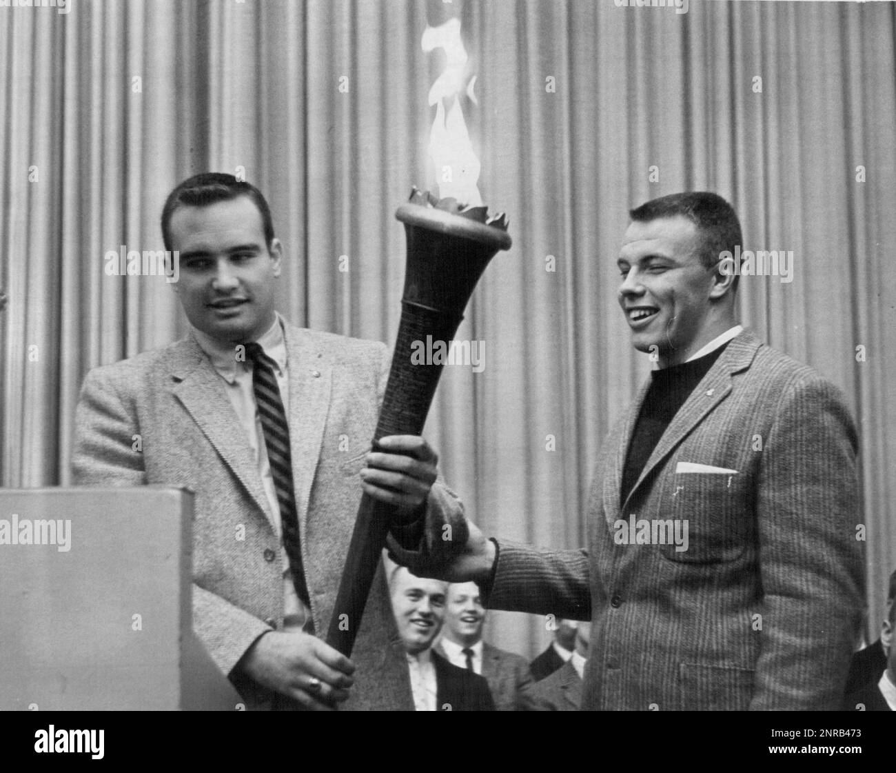 In this Nov. 26, 1958, photo, elected Captain of the 1959 University of