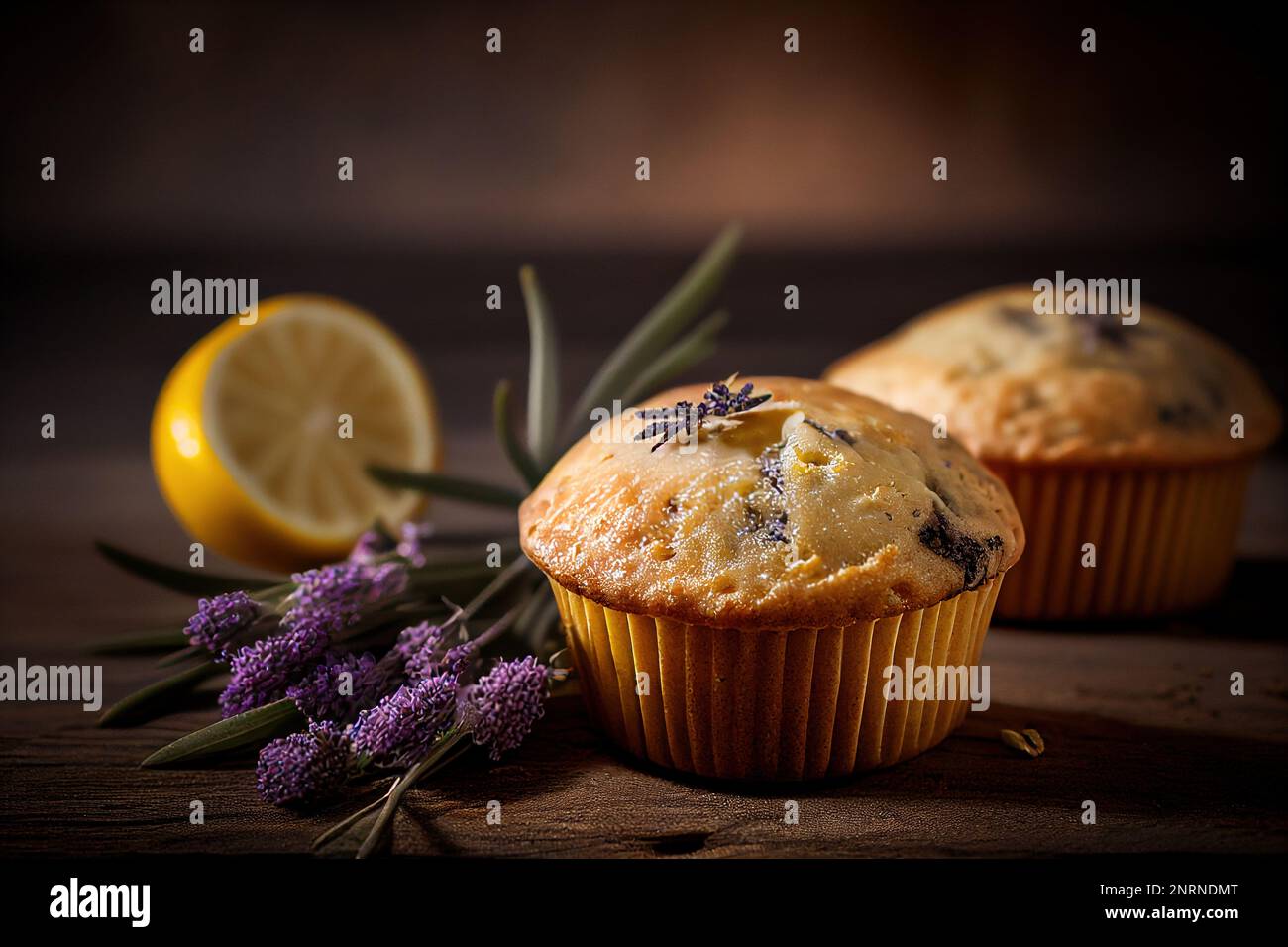 Delicia de pastel de lavanda Fotografía de stock - Alamy