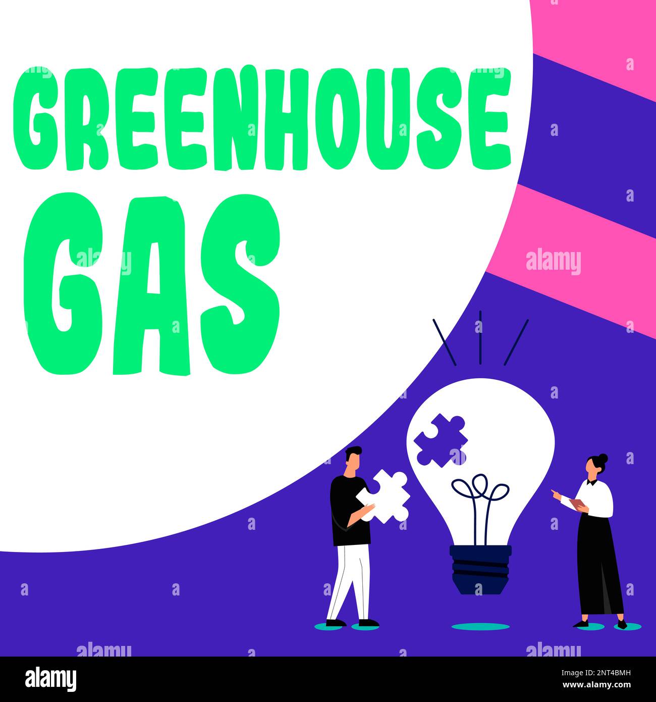 Texto que muestra la inspiración Greenhouse Gas. Concepto Significado