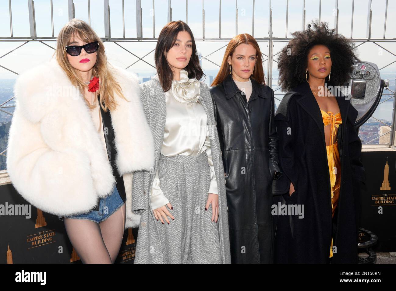 Suki Waterhouse, from left, Camila Morrone, Riley Keough and Nabiyah Be