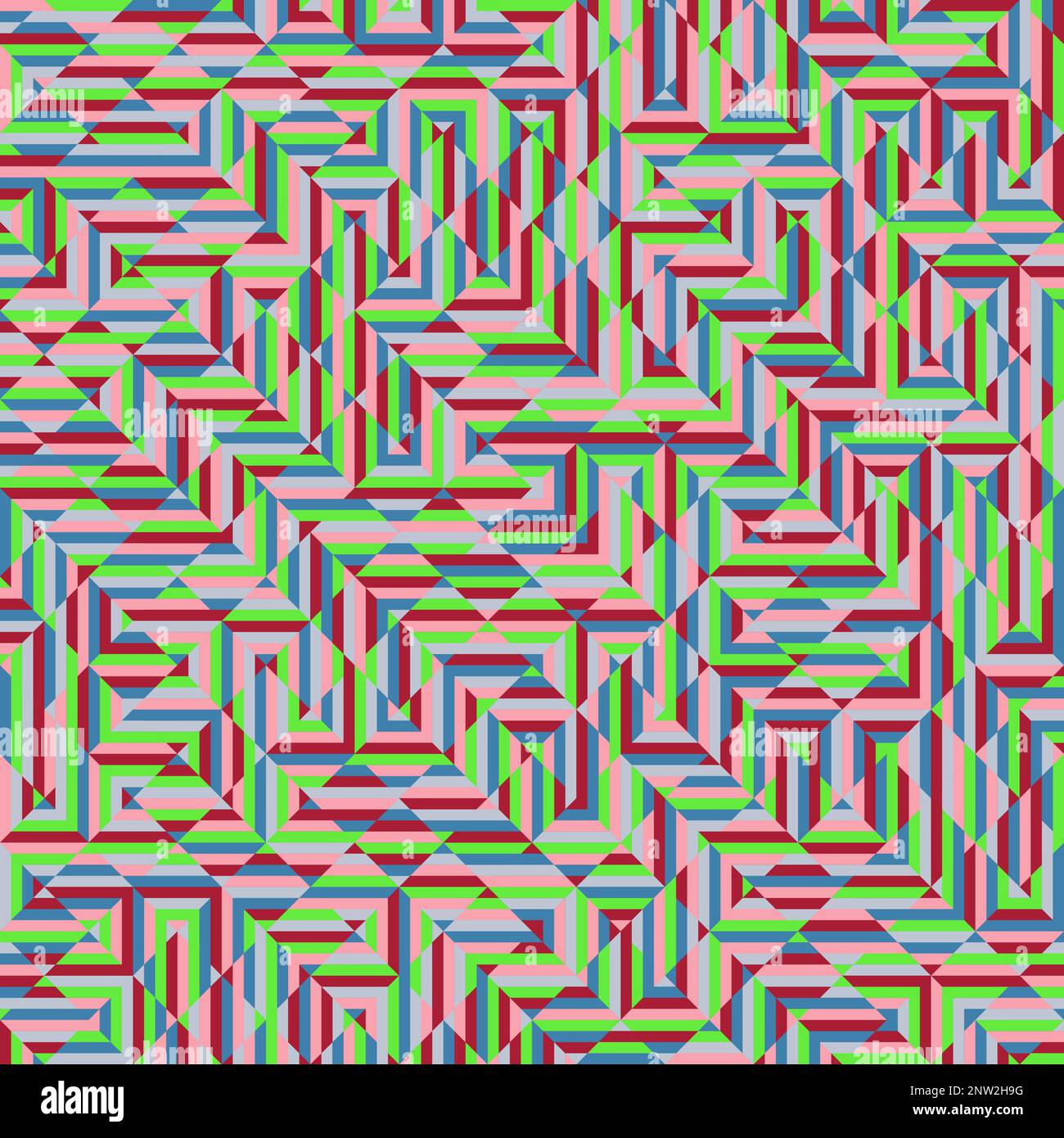 Ilustración de patrón de triangulación de mosaicos rombos coloreados Ilustración del Vector