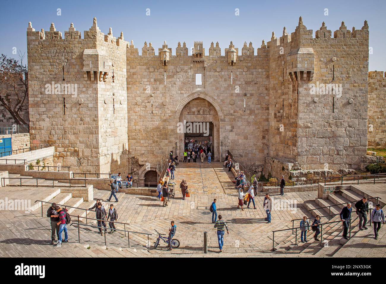 Puerta de Damasco; Ciudad Vieja, Jerusalén, Israel Fotografía de stock -  Alamy