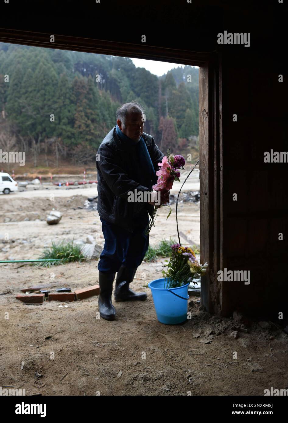 Tsunehiko Moriyama visits the place where his elder brother Shigenori