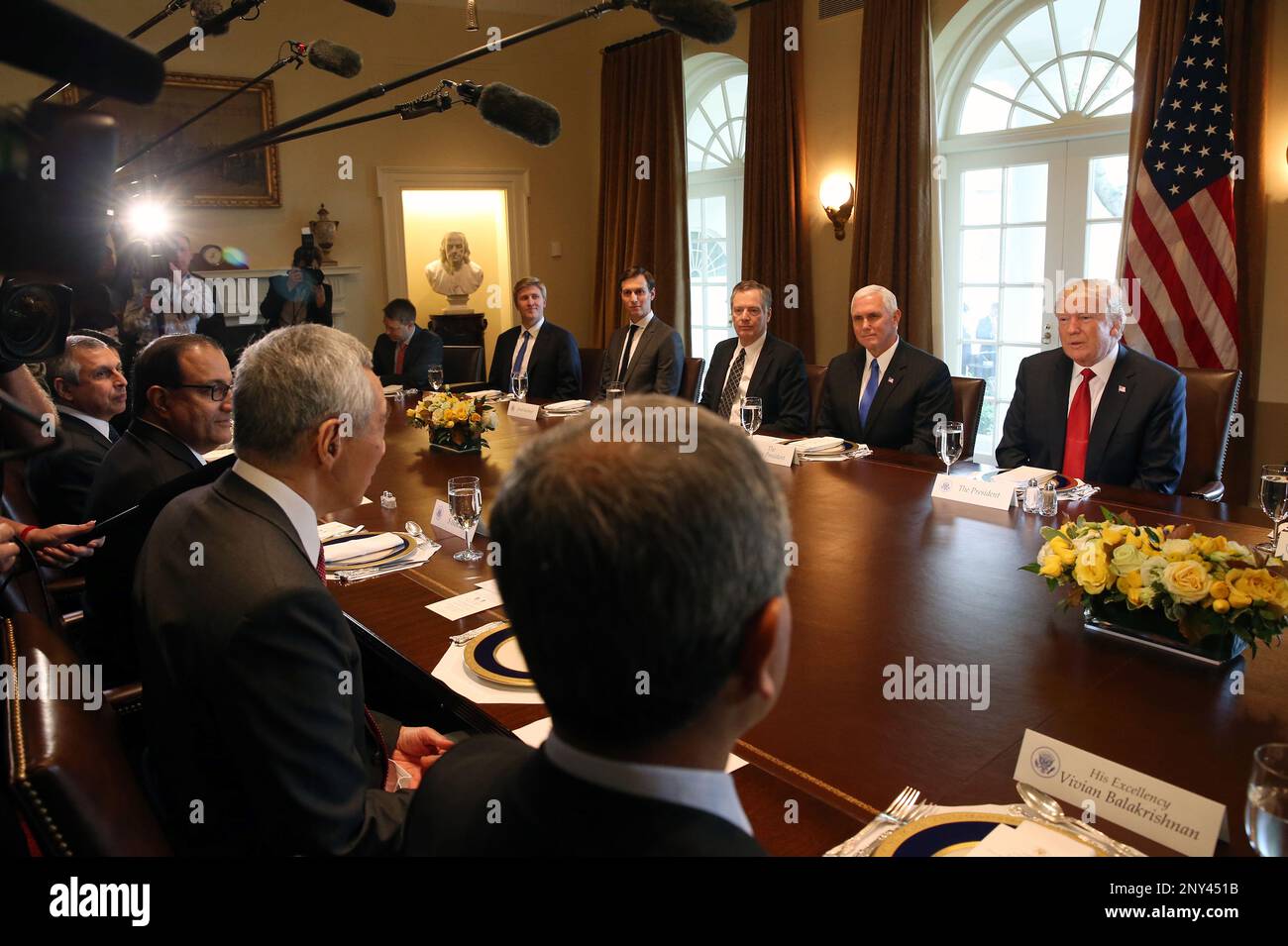 (from left) Singapore's Ambassador to the US Mr Ashok Kumar Mirpuri, Mr