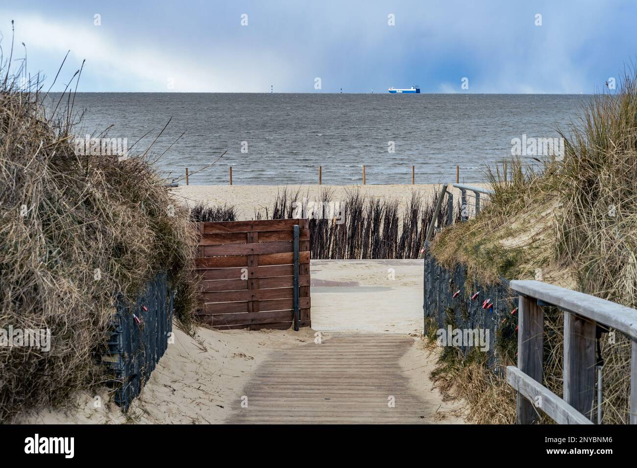 Playa en Cuxhaven Foto de stock