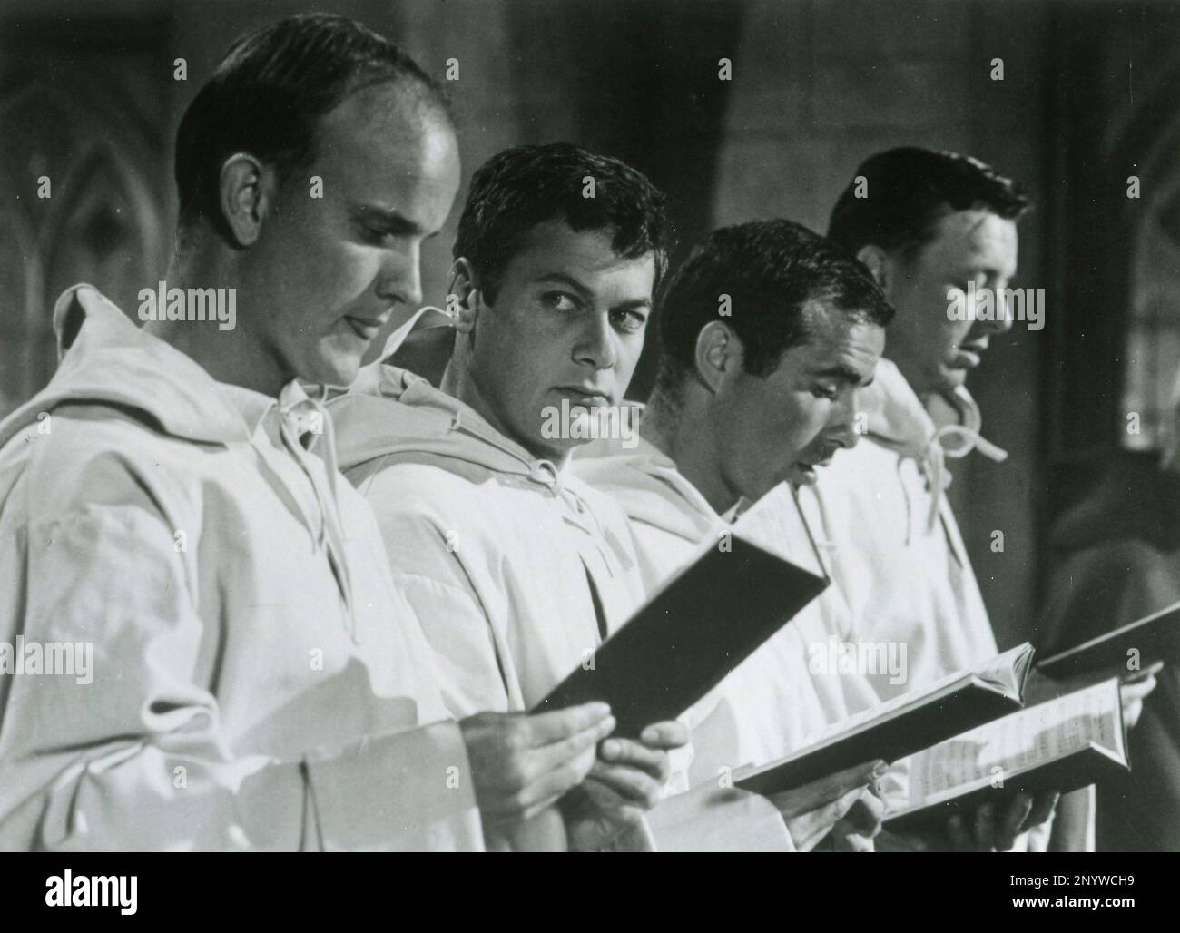 El actor estadounidense Tony Curtis en la película El gran impostor, EE.UU. 1961 Foto de stock