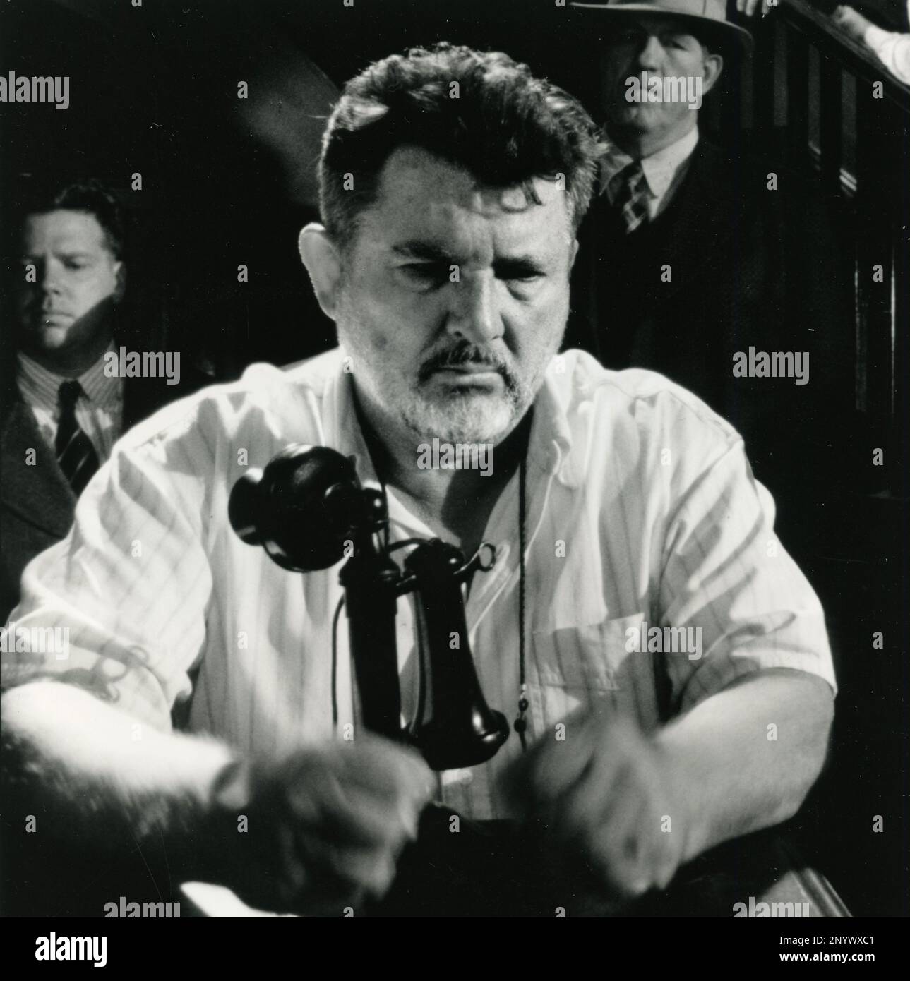 El director de cine estadounidense Walter Hill en el rodaje de Last Man Standing, EE.UU. 1996 Foto de stock