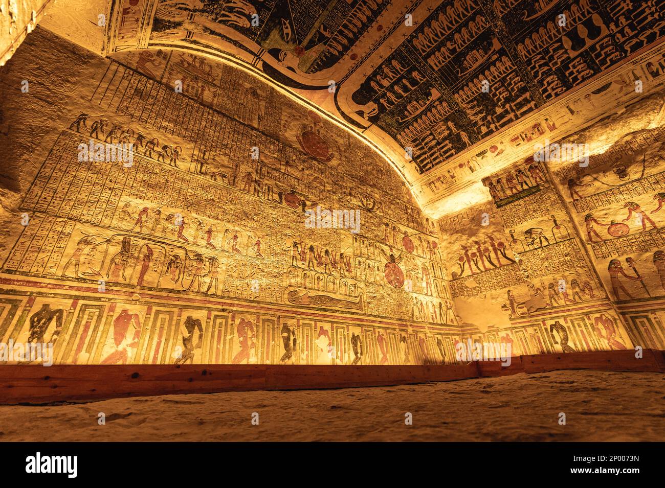 Tumba de Ramsés IV en el Valle de los Reyes, Egipto Fotografía de stock Alamy