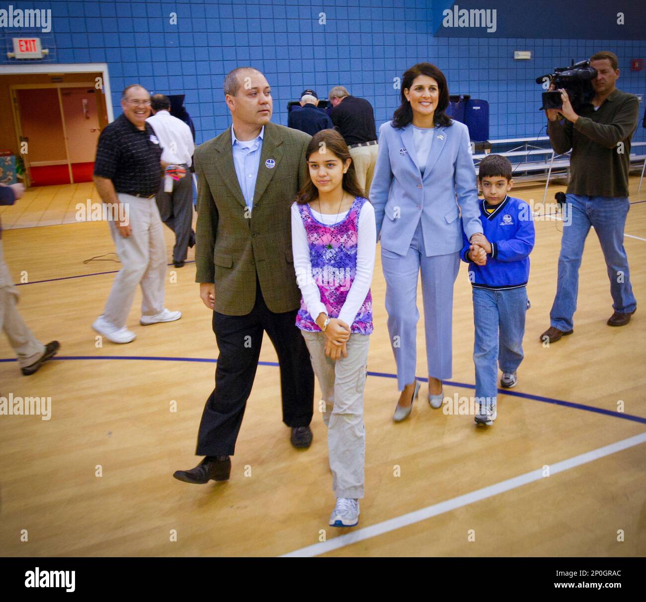 Republican candidate for governor, Nikki Haley, voted at Mt. Horeb
