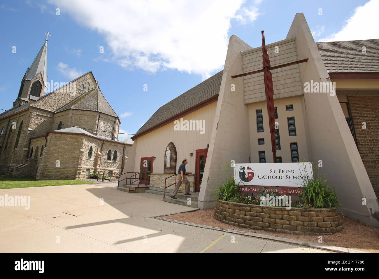This June 15, 2016 photo shows St. Peter’s Catholic Parish in Ashton