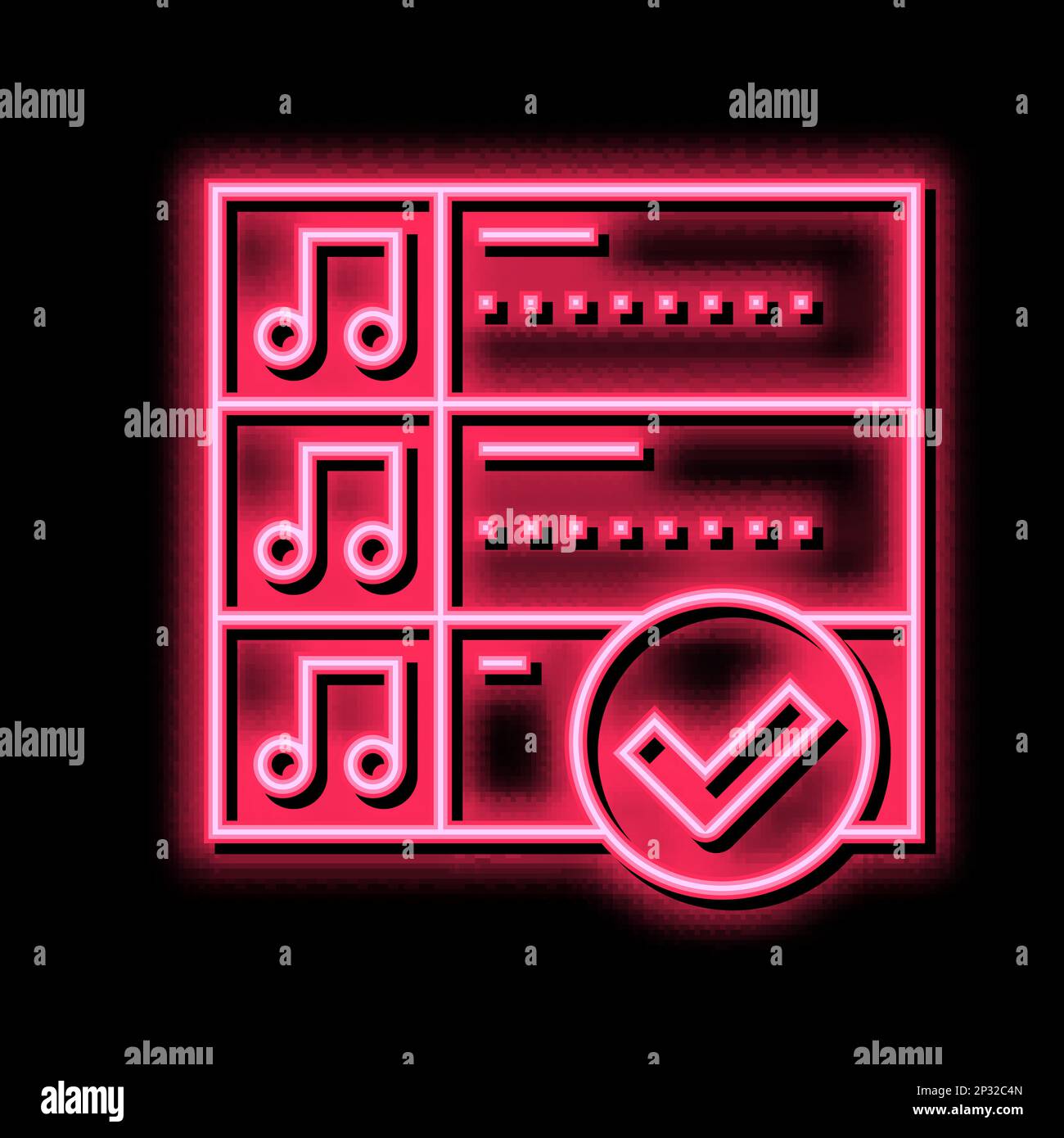Trastorno un acreedor ganancia elegir música de radio neón icono de brillo ilustración Imagen Vector de  stock - Alamy