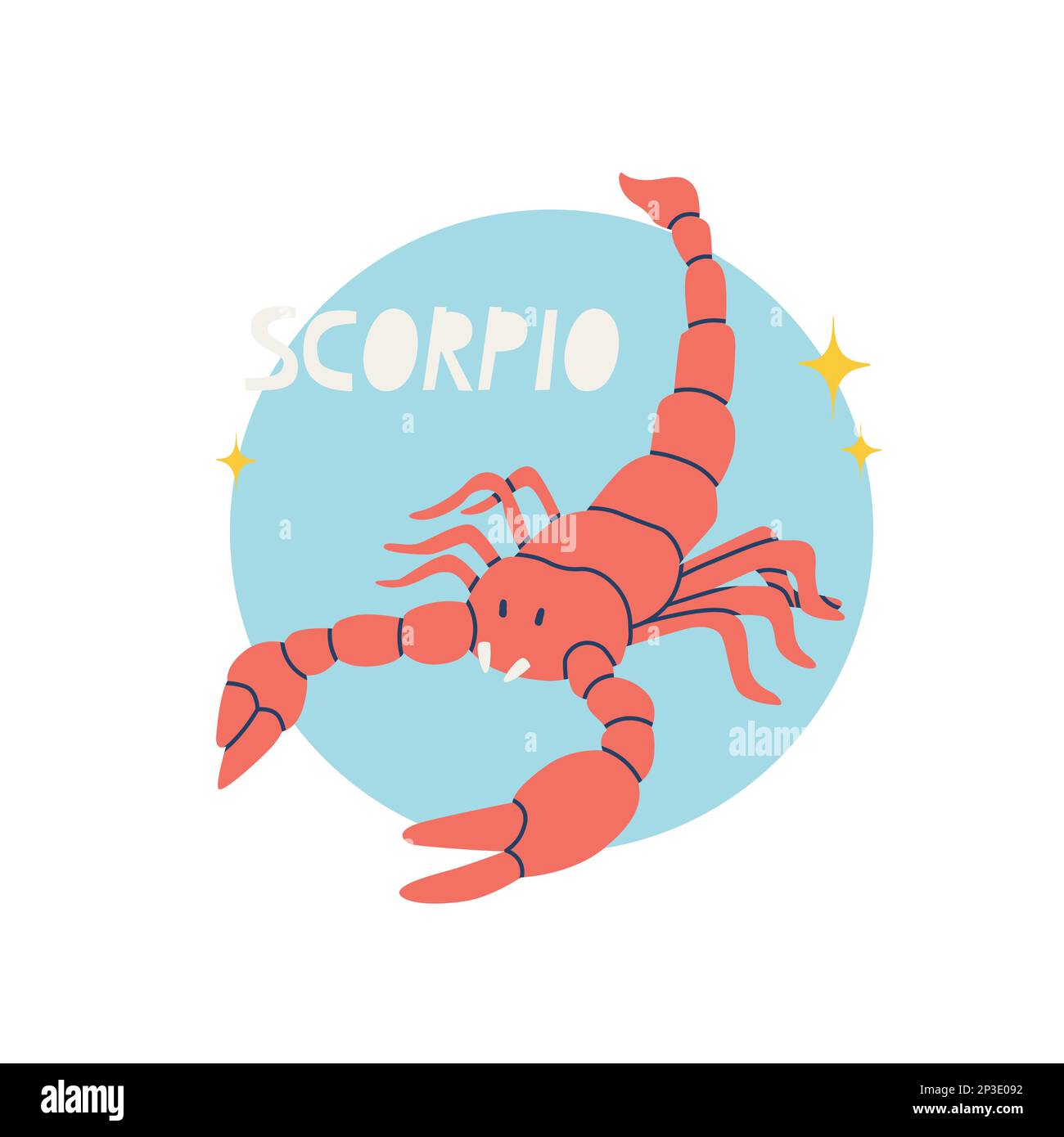 Signo del zodiaco Escorpio. El octavo símbolo del horóscopo. Signo astrológico de los nacidos en 