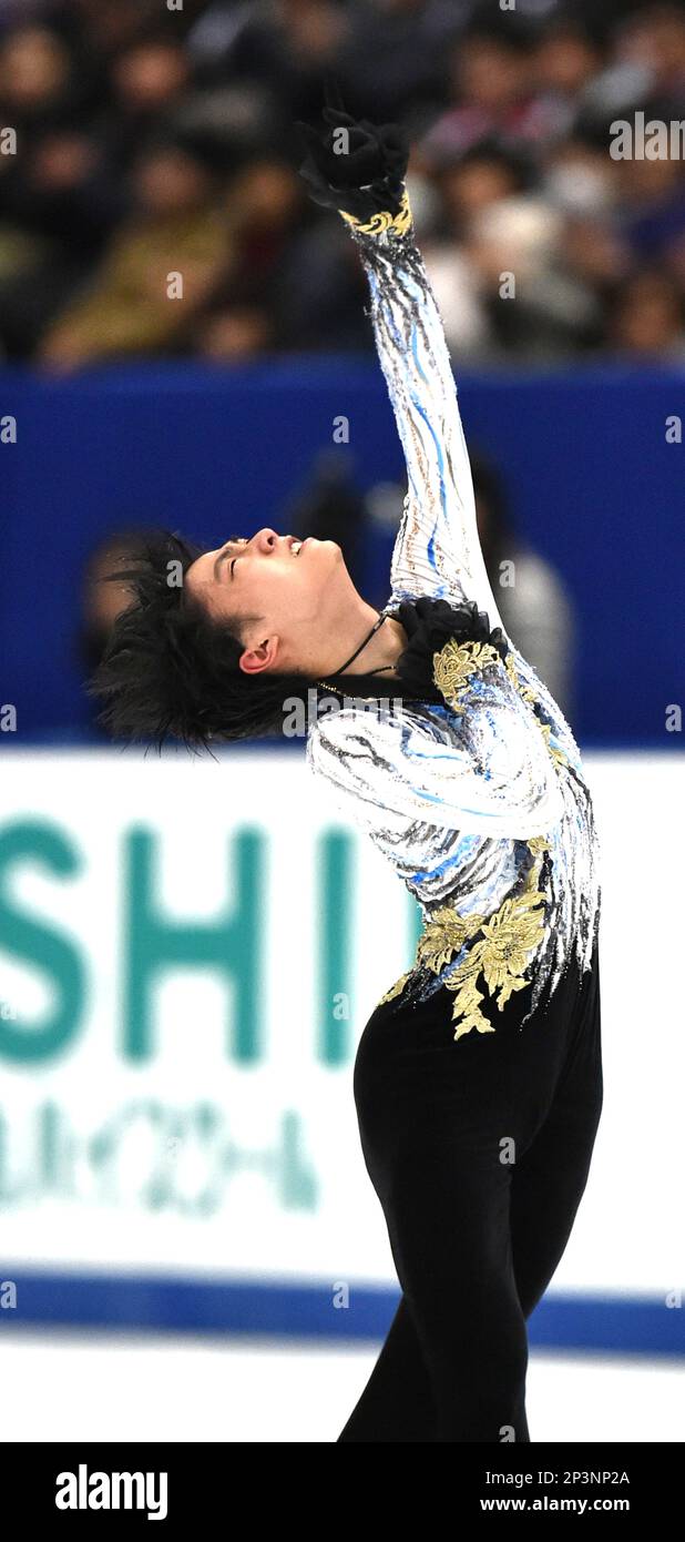 Yuzuru Hanyu, the Olympic gold medalist and world champion, shows his