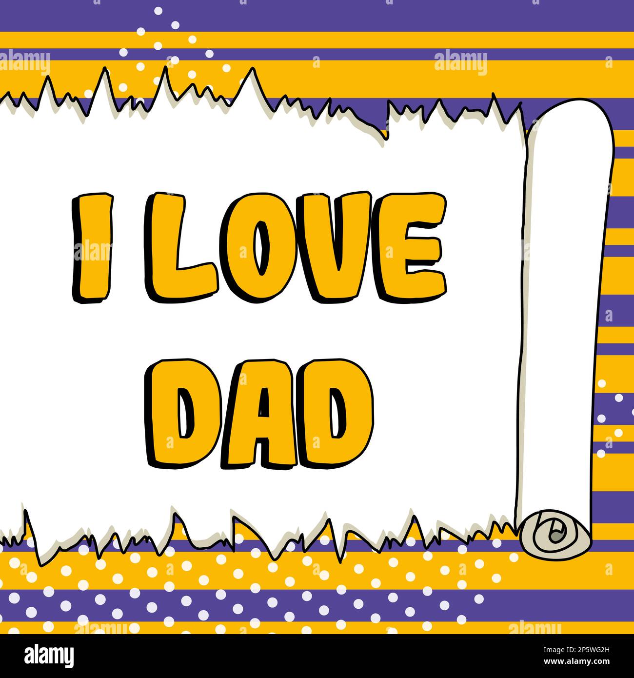 Texto que muestra inspiración I Love Dad. Muestra de negocios buenos  sentimientos sobre mi padre afecto amor felicidad Fotografía de stock -  Alamy