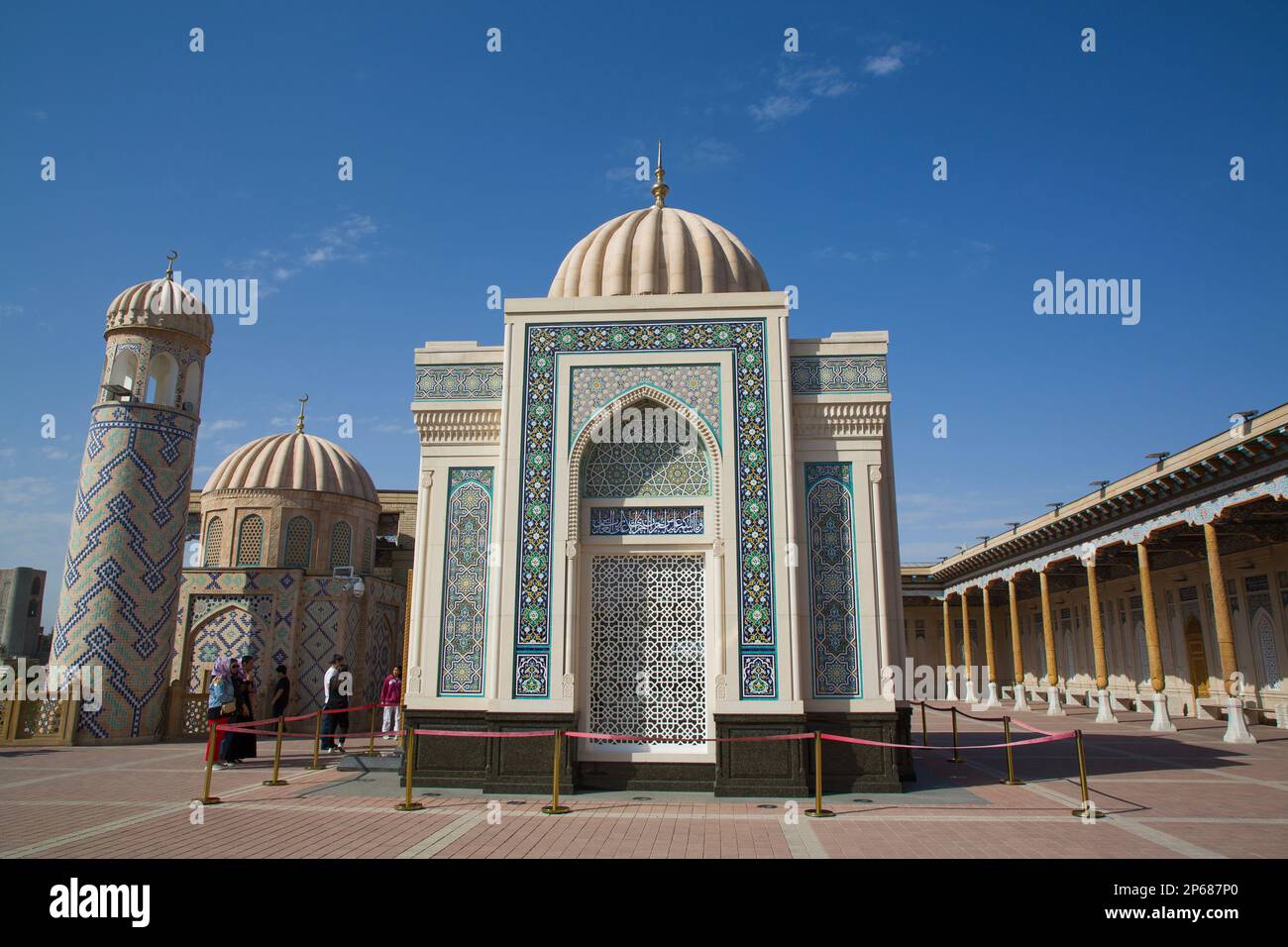Complejo de la mezquita Hazrat-Khizr, originalmente construido siglo 8th, Patrimonio de la Humanidad de la UNESCO, Samarcanda, Uzbekistán, Asia Central, Asia Foto de stock