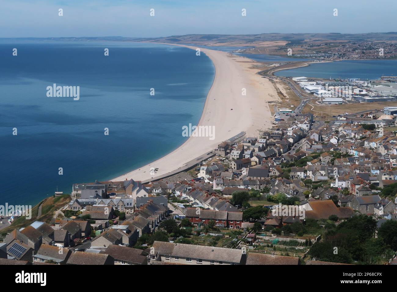 Playa de Chesil, Costa Jurásica, Patrimonio de la Humanidad de la UNESCO, Dorset Sur, Inglaterra, Reino Unido, Europa Foto de stock