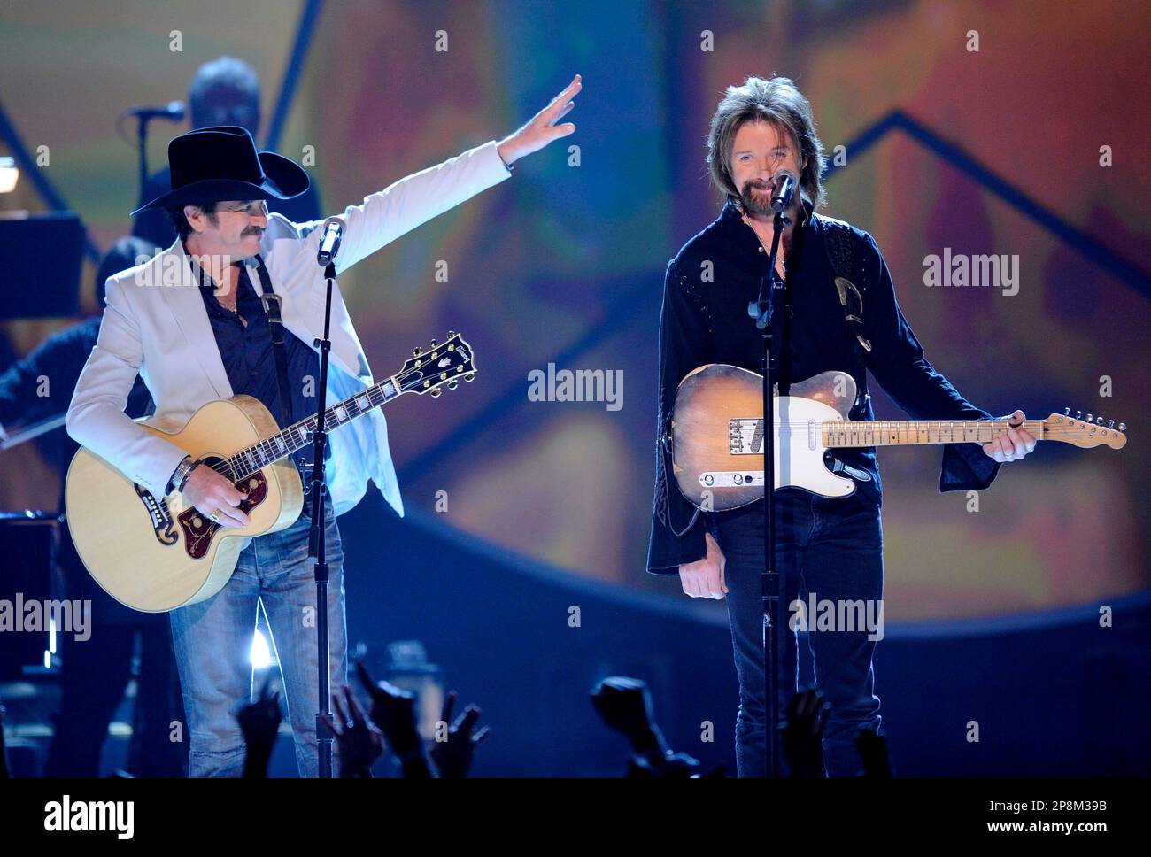 Kix Brooks,left, and Ronnie Dunn, of the country music group Brooks