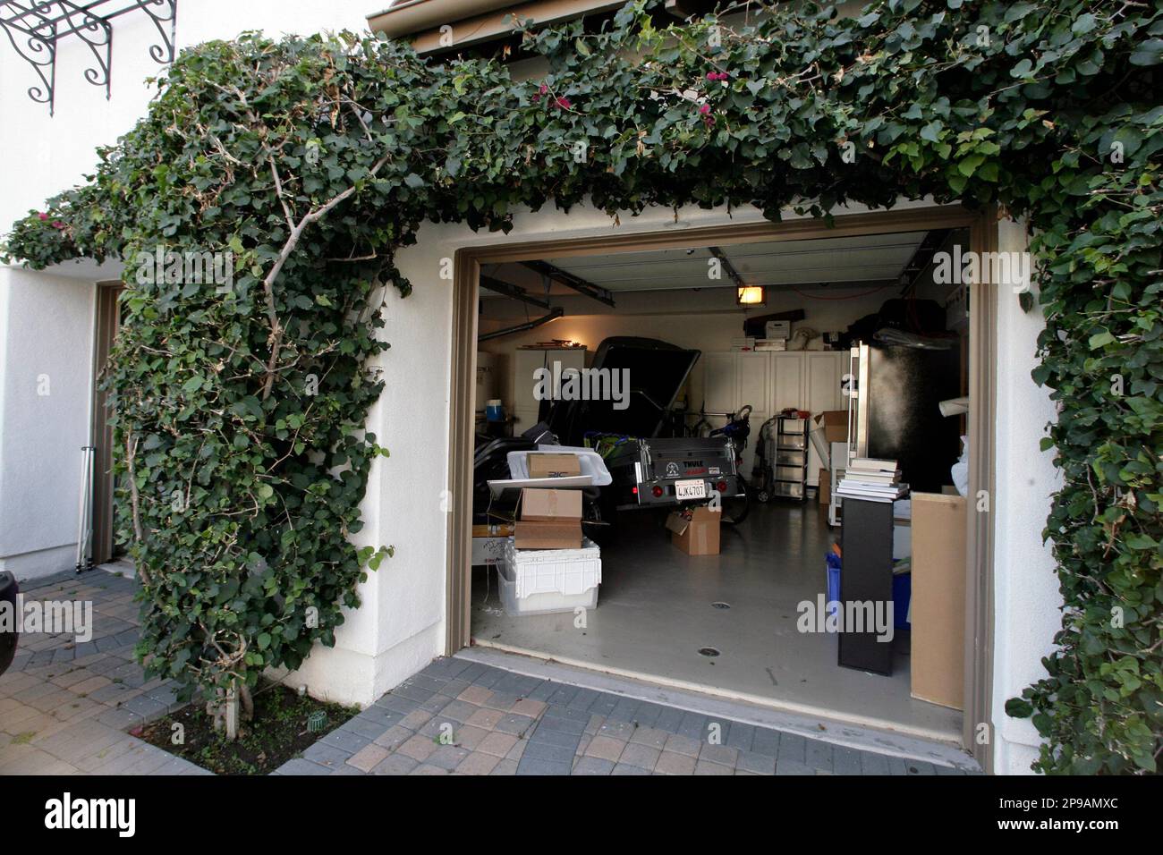 The windowless garage where Shyima Hall, 19, lived while forced to work