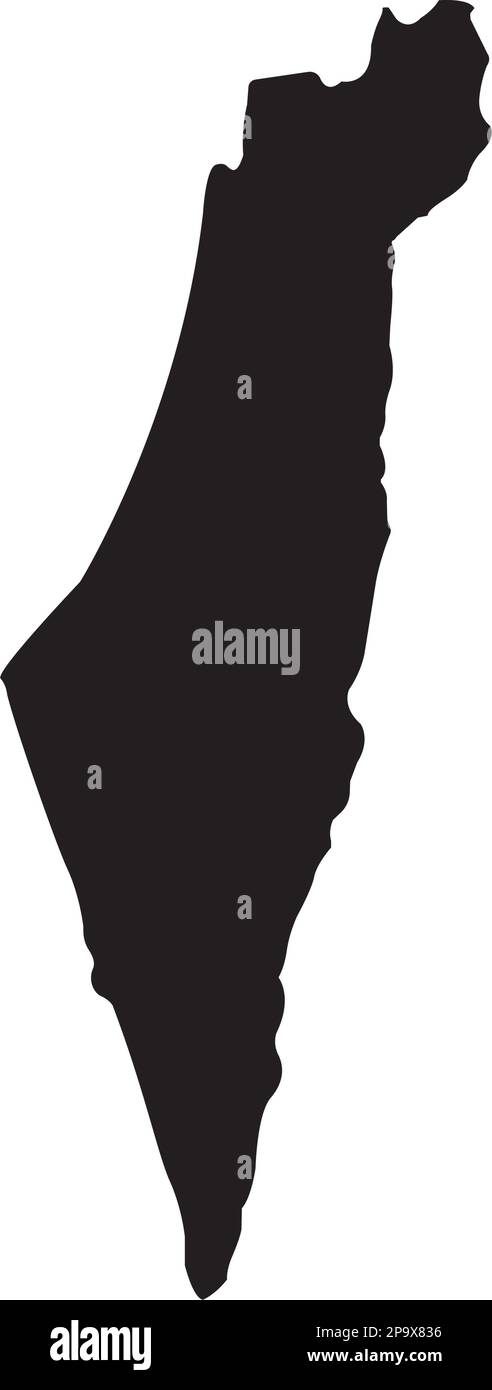 Mapa de Palestina icono vector ilustración diseño de símbolo Ilustración del Vector