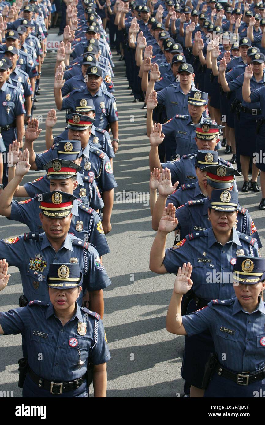 Newly Promoted Philippine National Police Officers Take Their Oaths During Mass Oath Taking And 5440