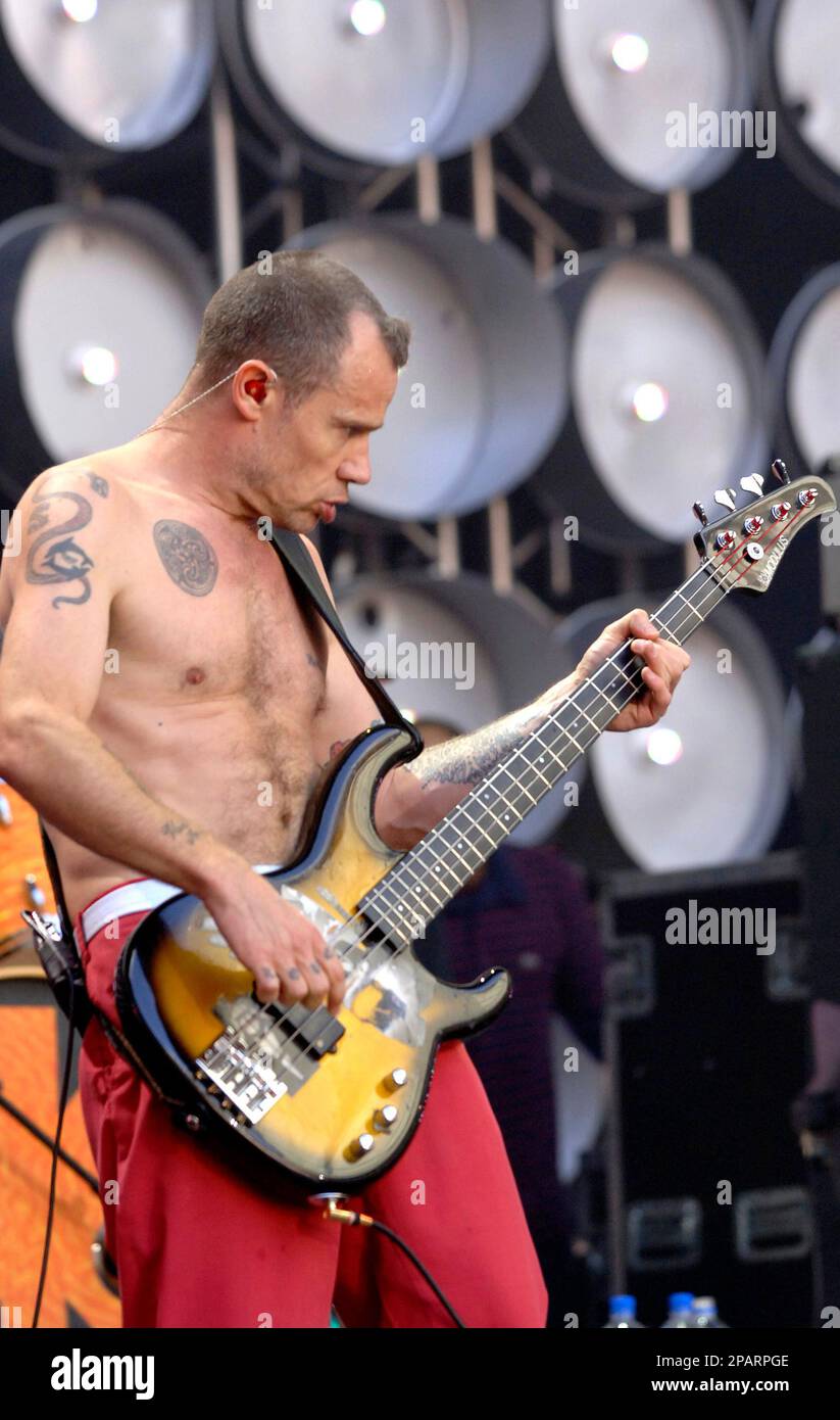 ** FILE ** Michael "Flea" Balzary of the U.S. band Red Hot Chilli