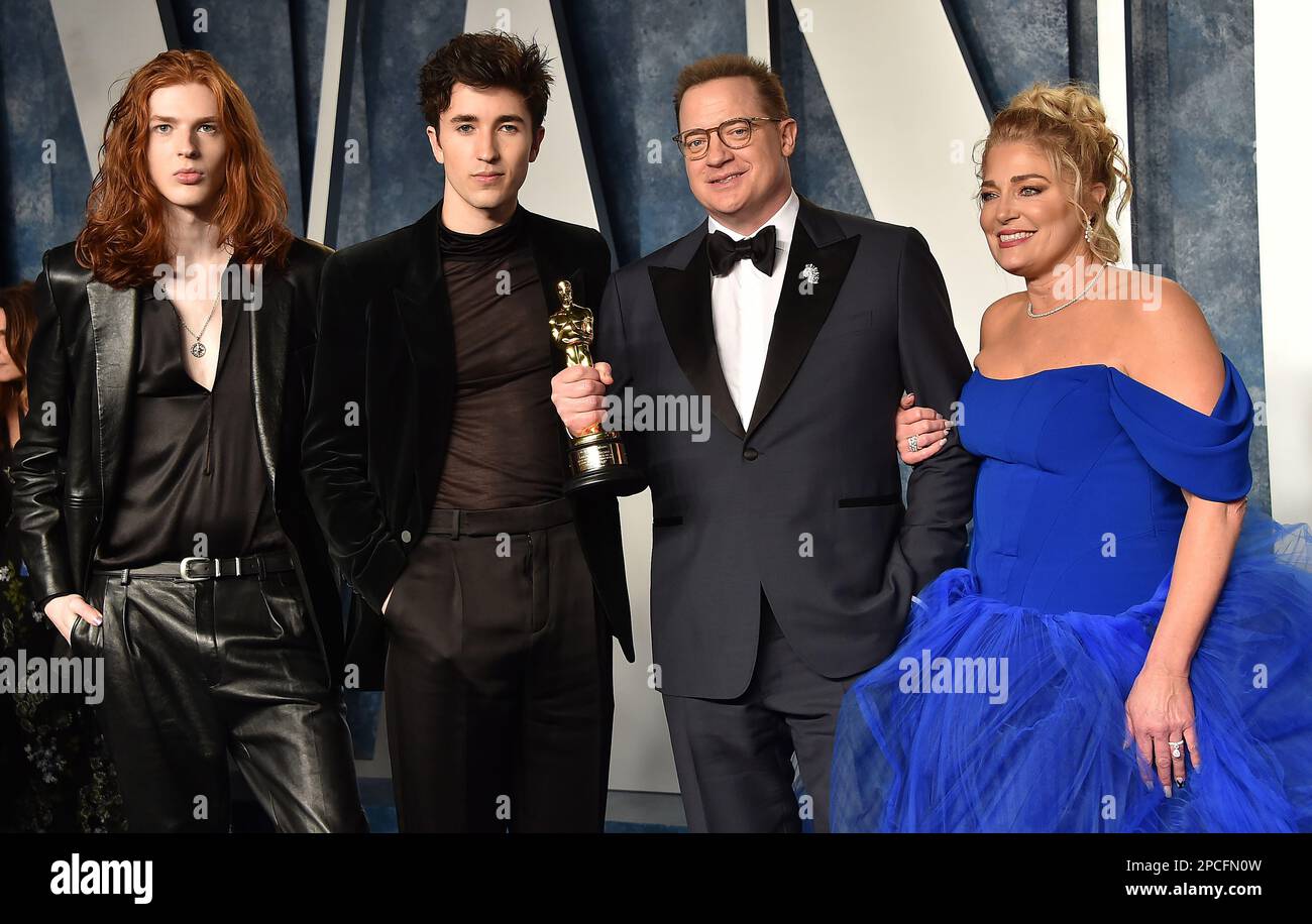Holden Fletcher Fraser, Griffin Arthur Fraser, Brendan Fraser y Jeanne