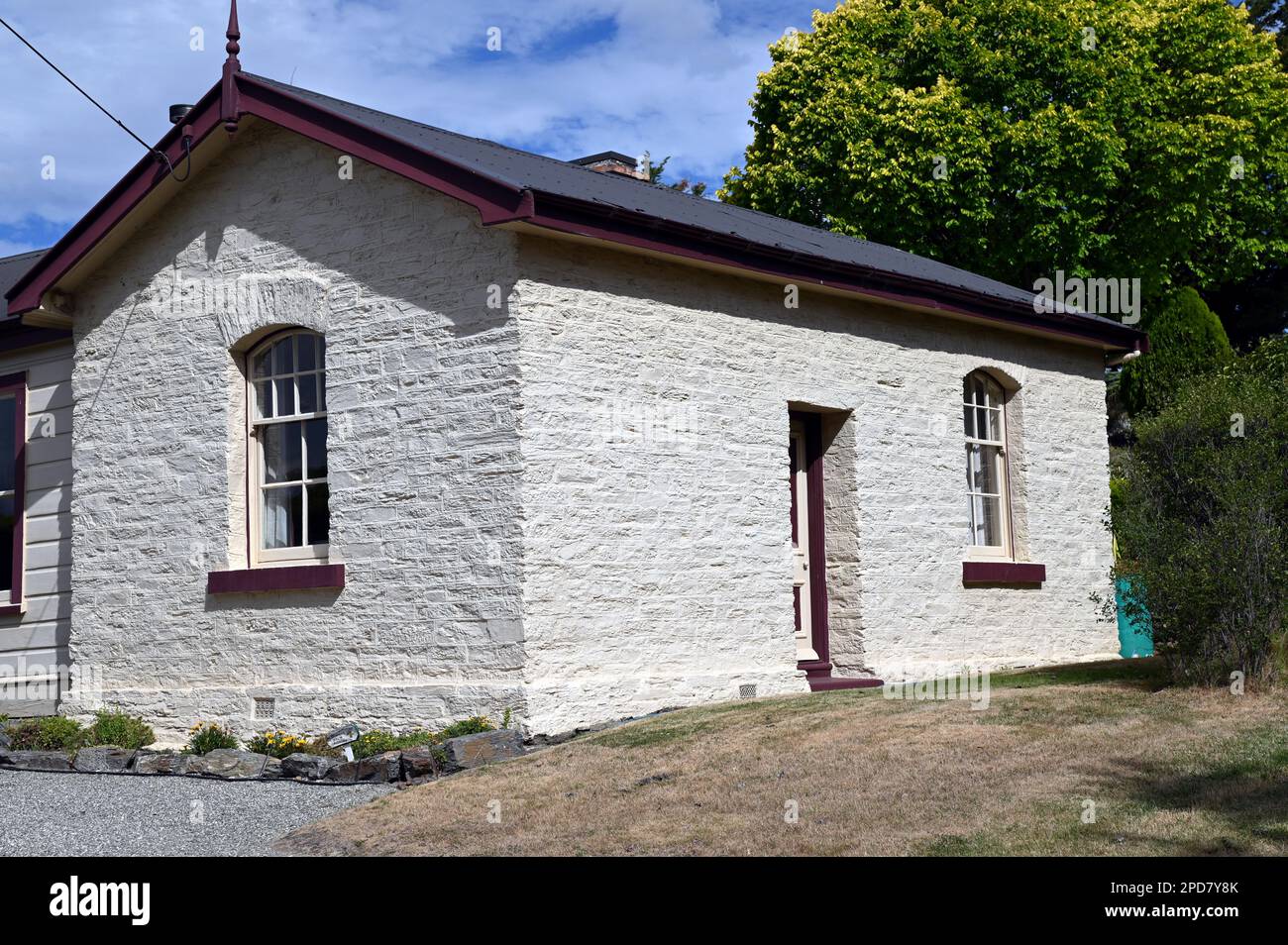 La antigua casa del policía en el pueblo central de Otago ot Ophir