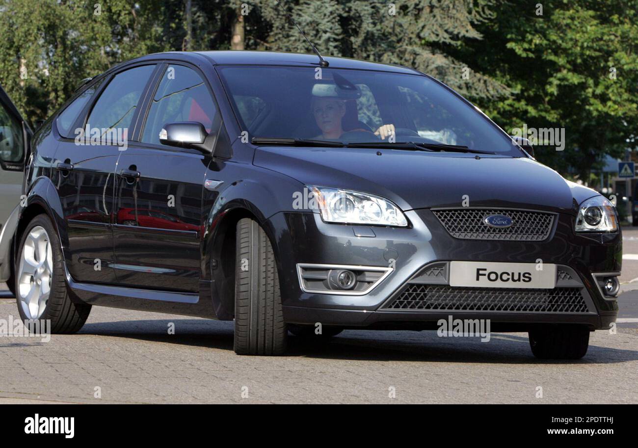 The new Ford Focus ST is seen during a photocall at the Ford company in