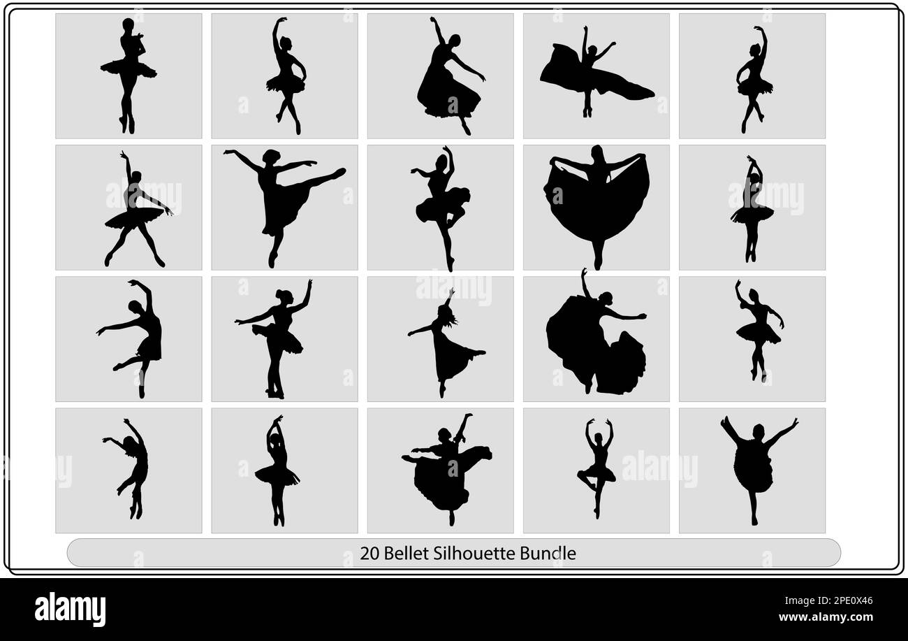 Bellet bailarina silueta, bailarina silueta ballet danza poses, silueta ...