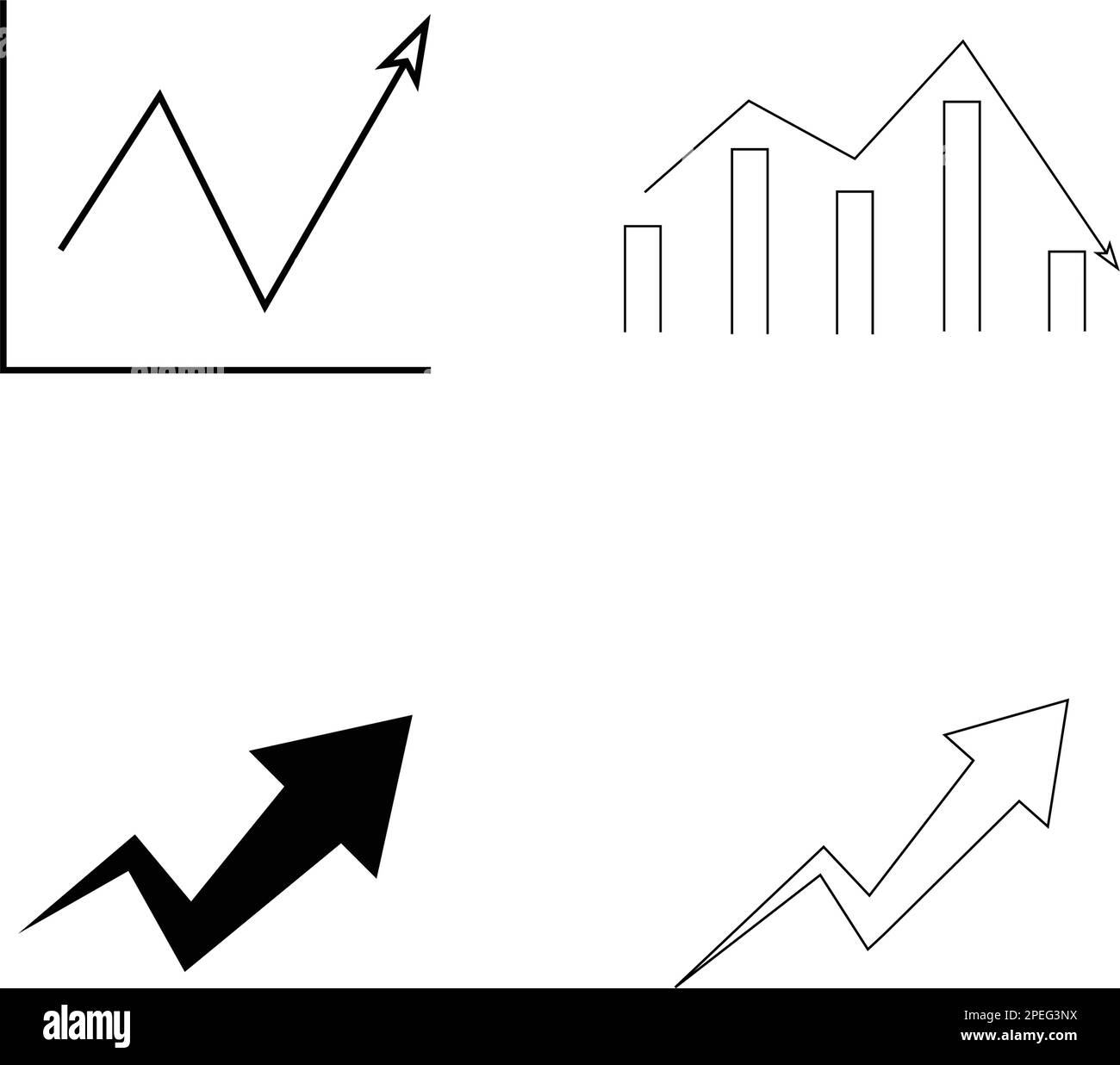 diseño de ilustración de icono de volatilidad de mercado Ilustración del Vector