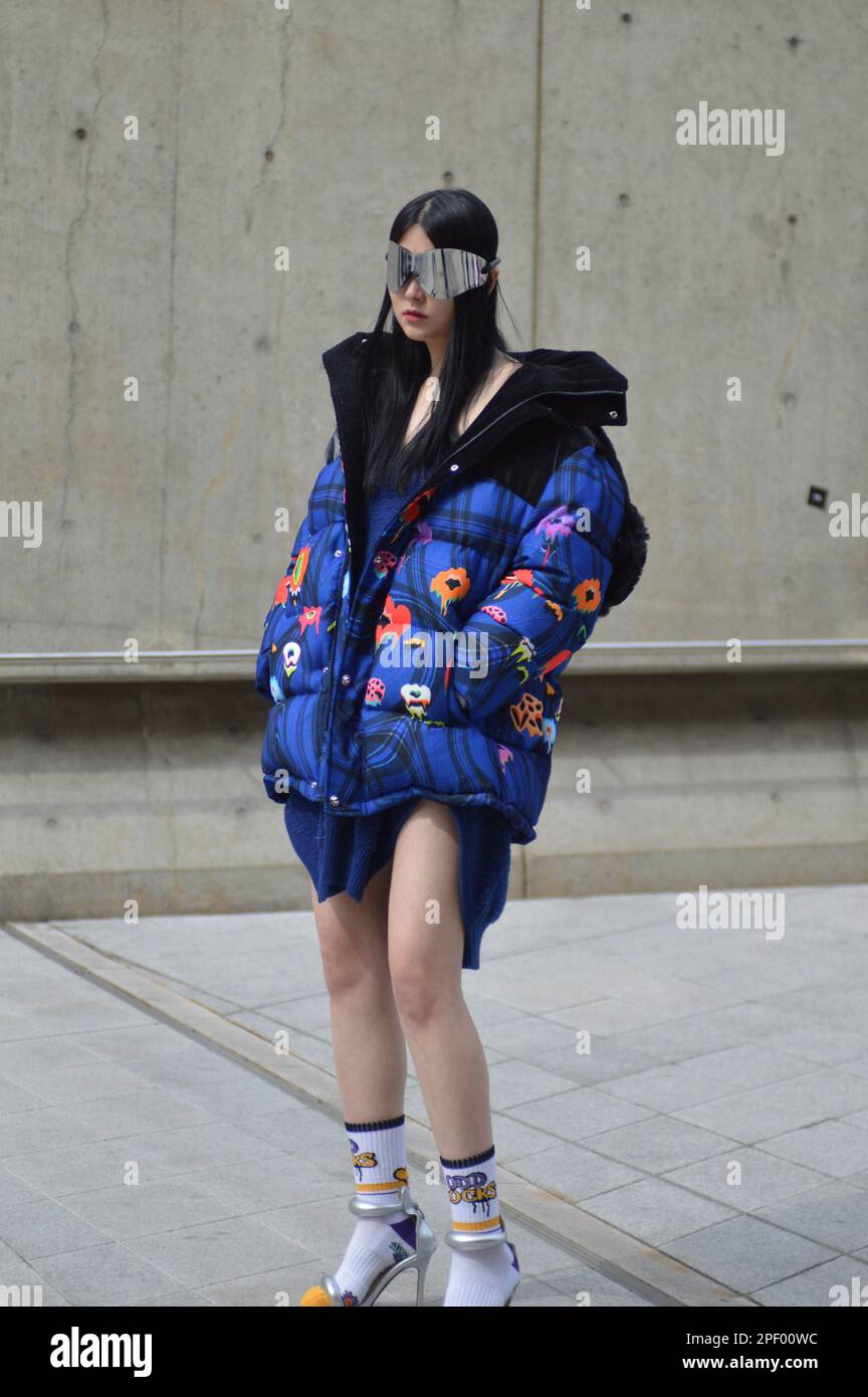 Meily City Stock Vestido De Invierno Moda En Corea Km075