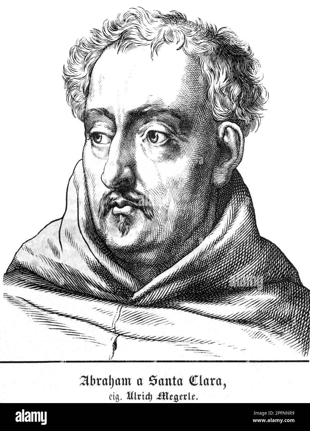 Europa, Österreich, Wien, Abraham a Santa Clara , eigentlich Ulrich Megerle, Porträt