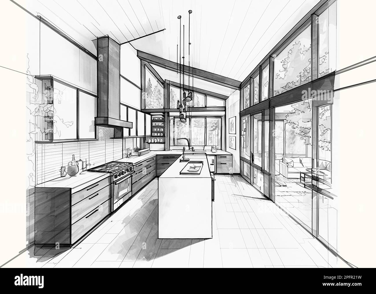 Dibujo interior de la casa fotografías e imágenes de alta resolución - Alamy