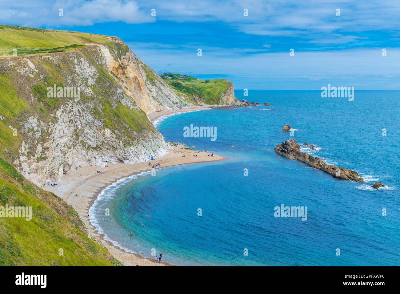 St Oswald's Bay, West Lulworth, Dorset, Inglaterra, Reino Unido, Europa Foto de stock